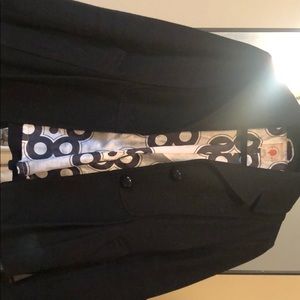 Tulle black trench coat